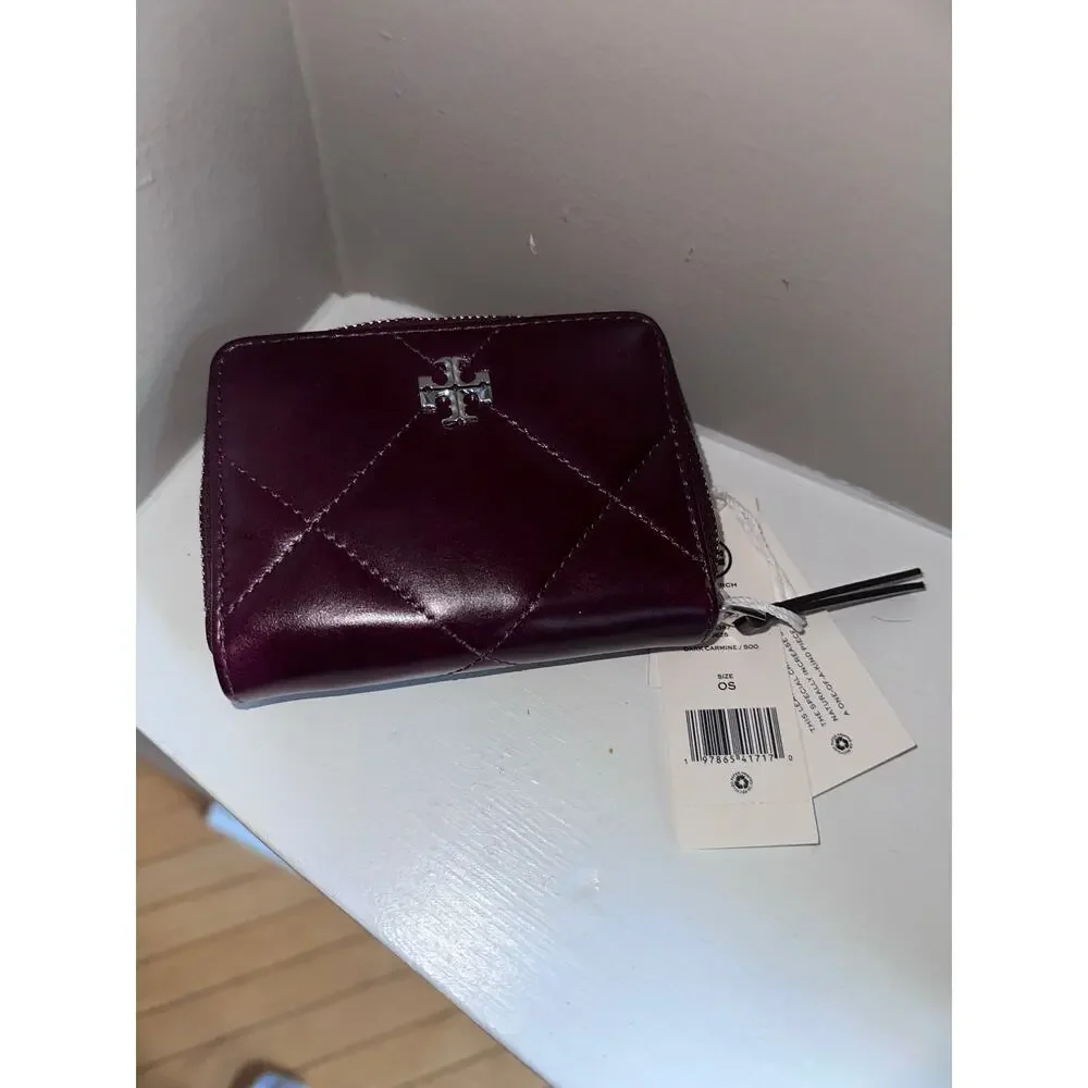 KIRA DIAMOND QUILTED ZIP-AROUND WALLET
